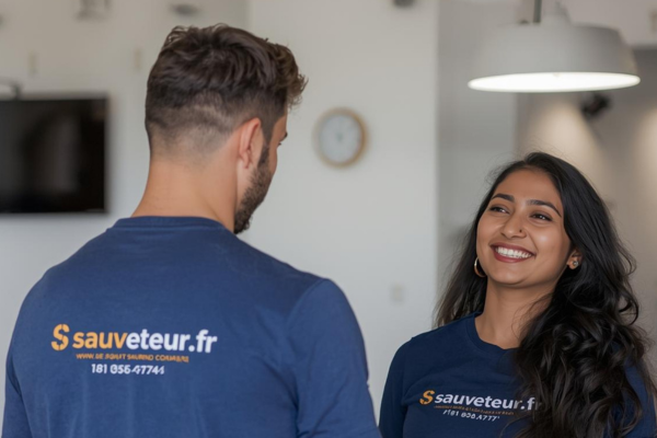 Expert immobilier réalisant une expertise de bien squatté